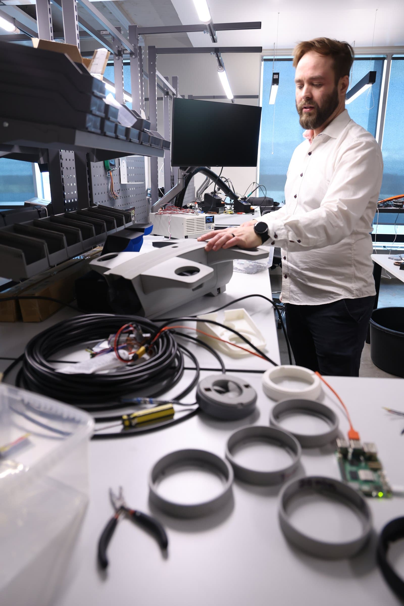 Engineer at a Lab workbench